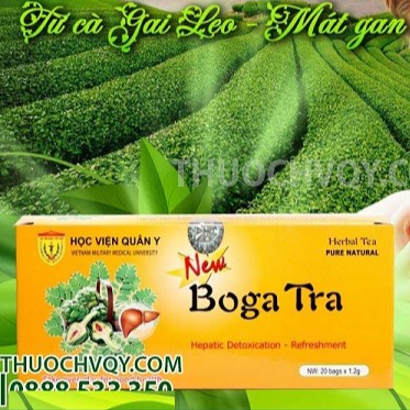 Trà Bổ Gan BOGA TRA, Thanh Nhiệt, Giải Độc, Mát Gan Của Học Viện Quân Y [bogatra]