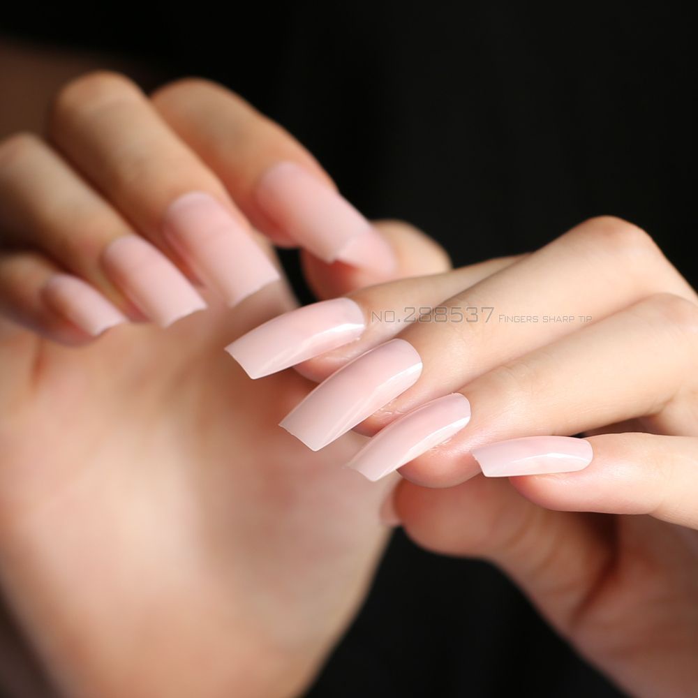 Set 100 móng tay giả ba màu tùy chọn trang trí tự nhiên