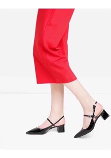 Sandal C&K slingback gót trụ 5p