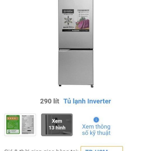 Tủ lạnh Panasonic 290 lít NR-BV329QSVN