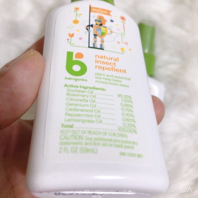 Tinh dầu xịt chống muỗi Babyganics 59ml - 177ml - Mỹ