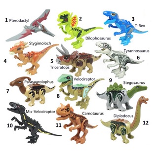 Lego khủng long - Mô hình khủng long Dinosaur Figures Jurassic World - Đồ chơi xếp hình lắp ráp sáng tạo Minifigures
