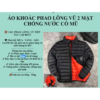 Áo Phao Nam Nữ Siêu Nhẹ Chống Nước Có Mũ Tháo Rời  Kiểu Dáng Thể Thao , Áo Khoác Nam Nữ phong cách hàn quốc Giá Hủy Diệt