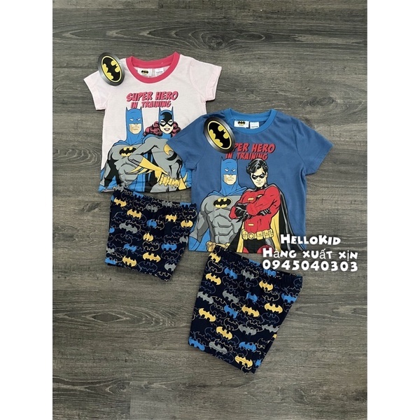B87 - Bộ thun cotton siêu nhân Bátman