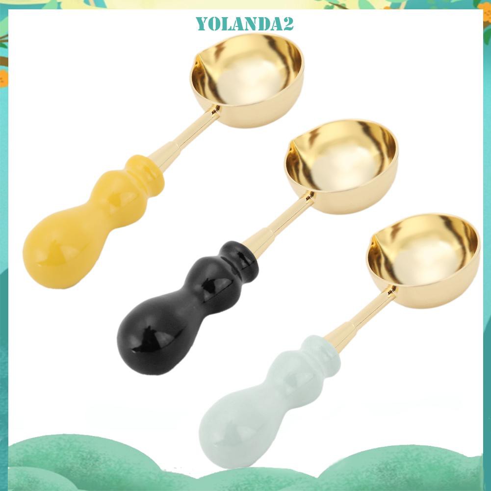 Thìa có tay cầm bằng gỗ để nấu chảy sáp cổ điển tiện lợi và bền