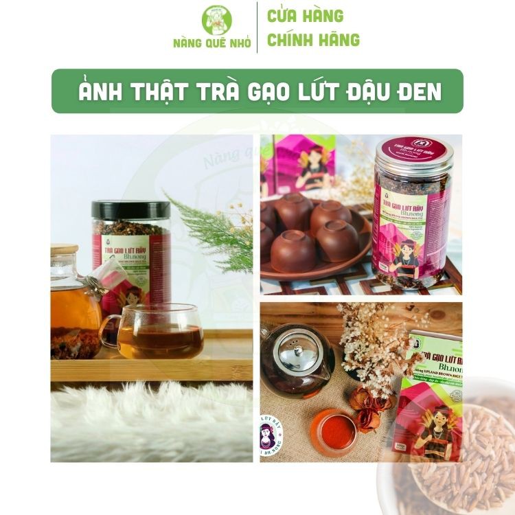 Combo Trà Gạo Lứt Đậu Đen Cô Gái Bhnong Thải Độc Tốt Cho Sức Khỏe 500Gr