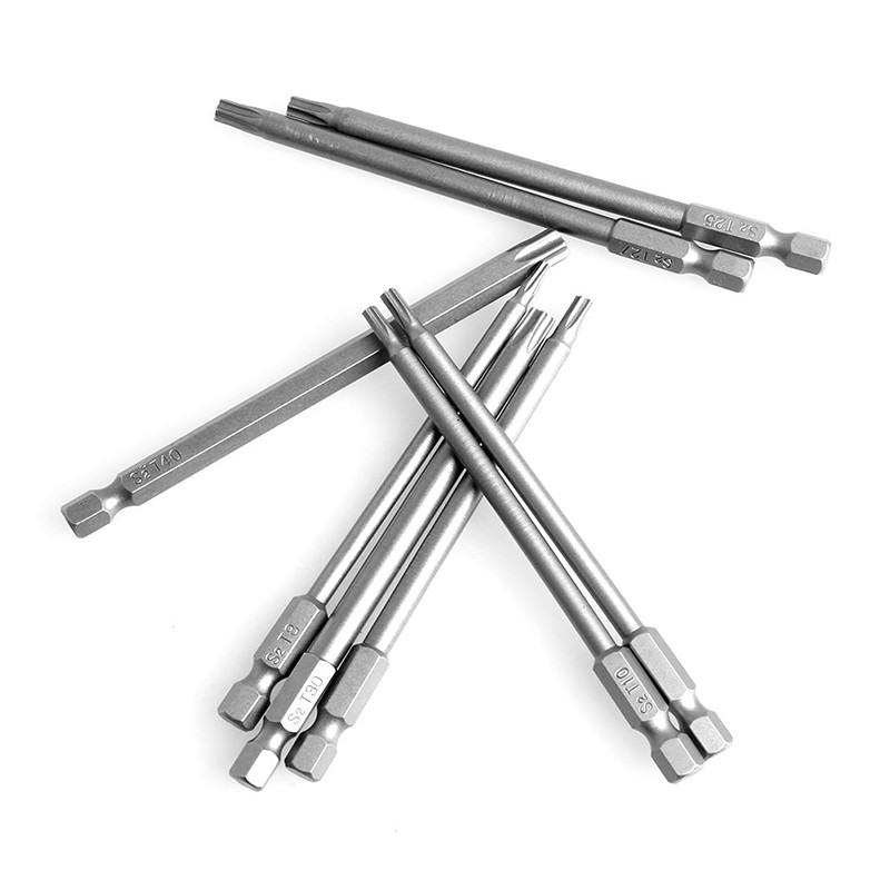 Bộ 8 Đầu Tua Vít Từ Tính Torx T8-T40 100mm 1 / 4 &quot;