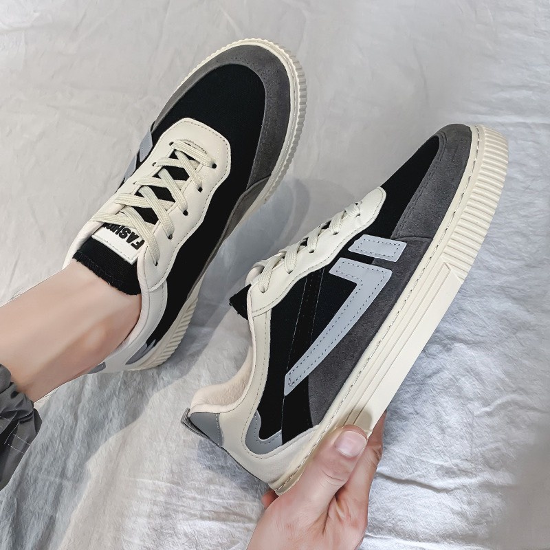 Giày thể thao nam thời trang trẻ trung giày sneaker buộc dây nhiều màu sắc | BigBuy360 - bigbuy360.vn