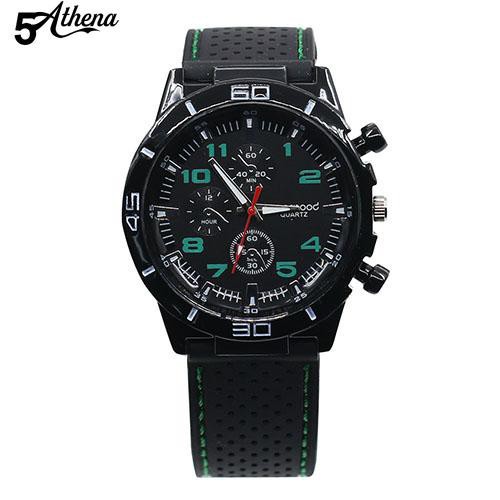 Đồng hồ đeo tay nam , mặt hình phi công , dây silicone , phong cách thể thao | BigBuy360 - bigbuy360.vn