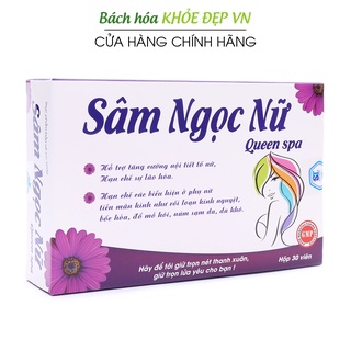 Viên uống Sâm Ngọc Nữ tăng nội tiết tố nữ, giảm nám sạm da, tăng sinh lý nữ – 30 viên [Sâm Ngọc Nữ Vỉ]