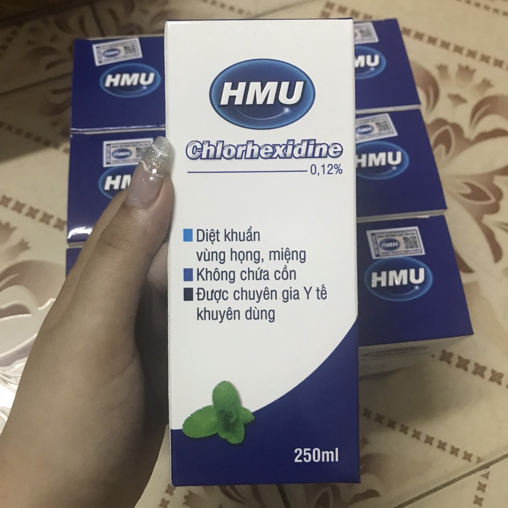 Nước súc miệng HMU Chlorhexidine 0,12% - Đại học Y Hà Nội