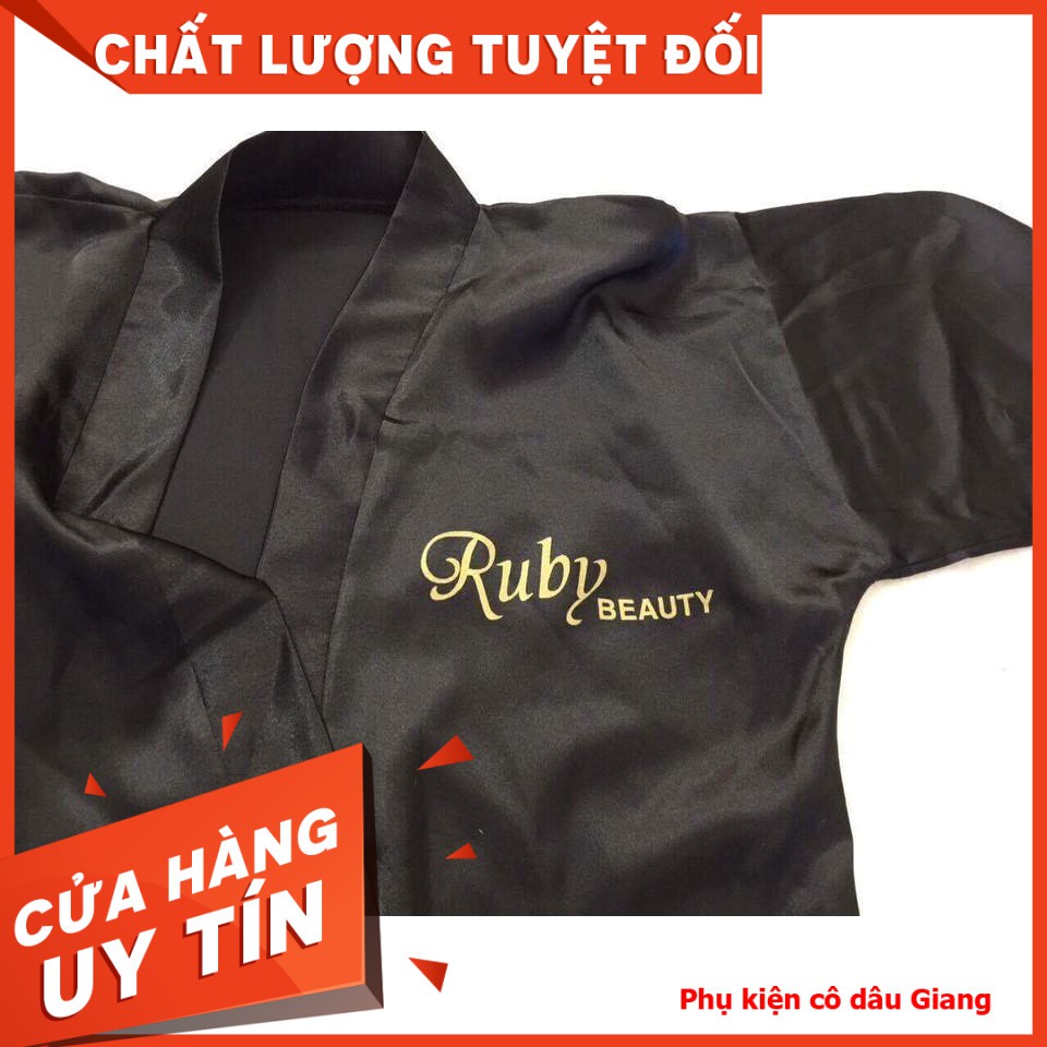 <TP>Áo lụa makeup có in tên tiệm
