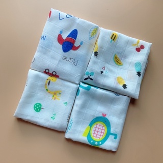 Set 10 Khăn Sữa Cho Bé Sơ Sinh Aden Túi Lưới