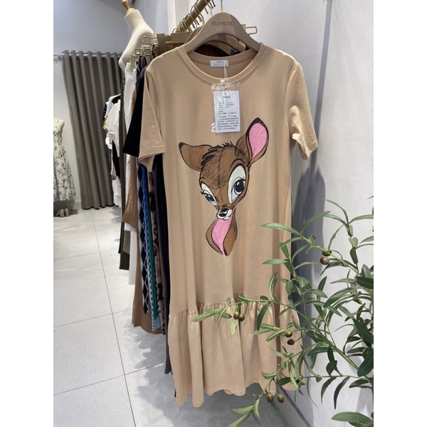 Váy cotton suông đuôi cá Bambi