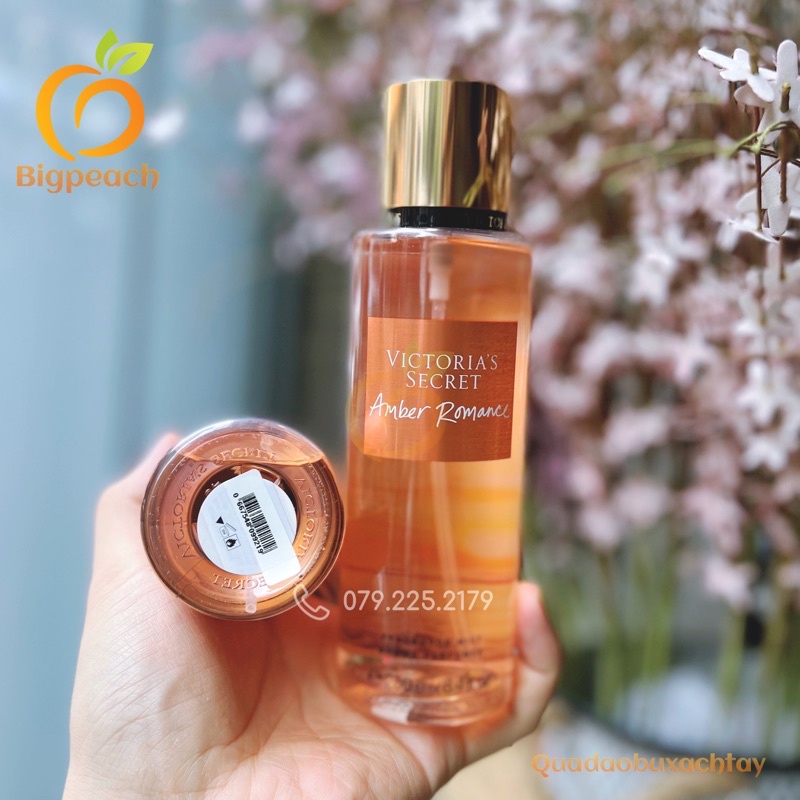 Mẫu mới_Xịt Thơm Body Mist Dưỡng Thể Victoria’s Secret - AMBER ROMANCE