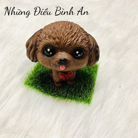 Tượng Cún con cổ lắc lò so trang trí ô tô, bàn làm việc, bánh kem đáng yêu dễ thương 💕FREESHIP 50k💕 - Những Điều Bình An