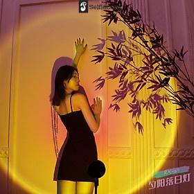 Đèn Hoàng Hôn, Sunset,Tích Hợp 4 Màu Trong 1 Đèn chiếu cầu vồng trang trí, chụp hình., quay video