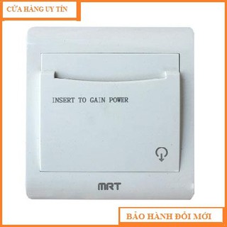 Công Tắc Thẻ Từ Khách Sạn tiết kiệm điện hình vuông màu trắng cao cấp MRT-106