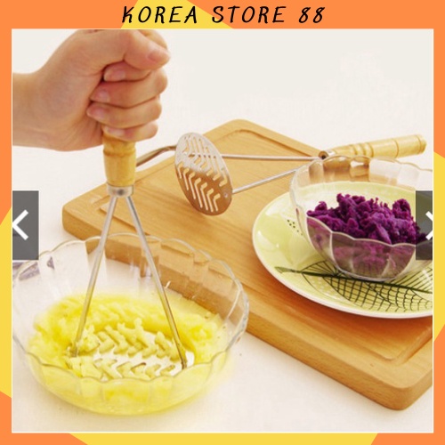 Dụng cụ nghiền khoai tây, khoai củ bằng thép không gỉ đa năng 88267 KOREA STORE