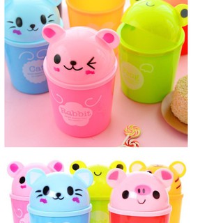 THÙNG RÁC MINI ĐỂ BÀN HÌNH THÚ 12X19CM