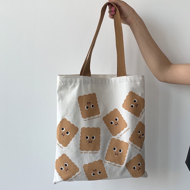 Túi vải Đeo Vai Sức Chứa Lớn Phong Cách Harajuku Nhật Bản Dễ Thương