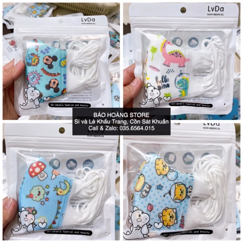 Khẩu Trang 5D Cho Bé  - Khau Trang 5D