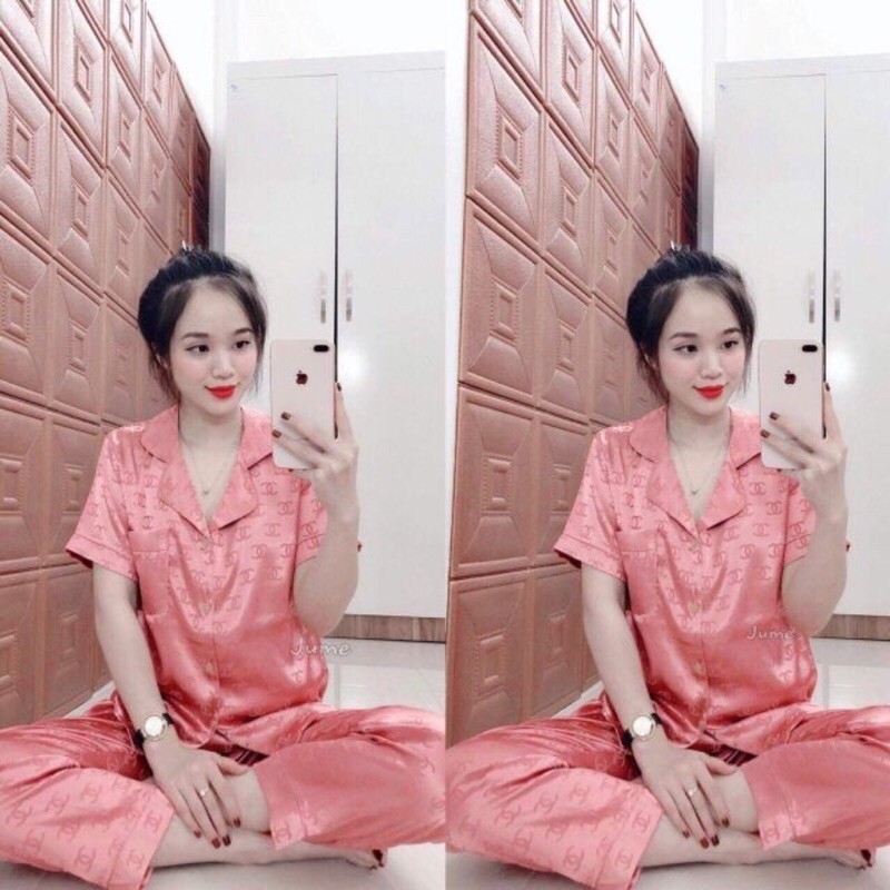 Bộ đồ Pijama lụa ❤️ Bộ lụa gấm tay ngắn quần dài [ HÀNG ĐẸP CHUẨN