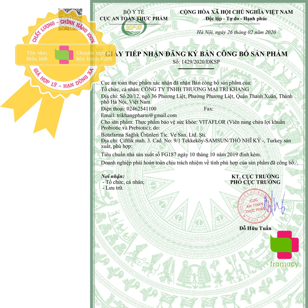 Thực phẩm bổ sung Vitaflor tăng miễn dịch giúp đẹp da và tóc cho phụ nữ