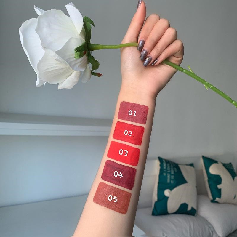 【WETN】Set 5 Cây Son Kem Lì Lipstick đỏ dưỡng môi mềm quyến rũ | BigBuy360 - bigbuy360.vn