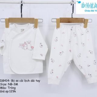 Bộ sơ sinh Dokma cài lệch giá sale