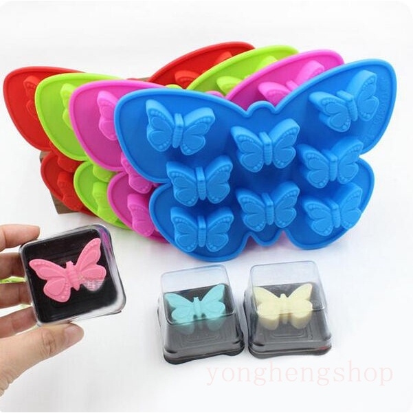 Khuôn Silicone Làm Bánh Kẹo Hình Bướm 3D Độc Đáo