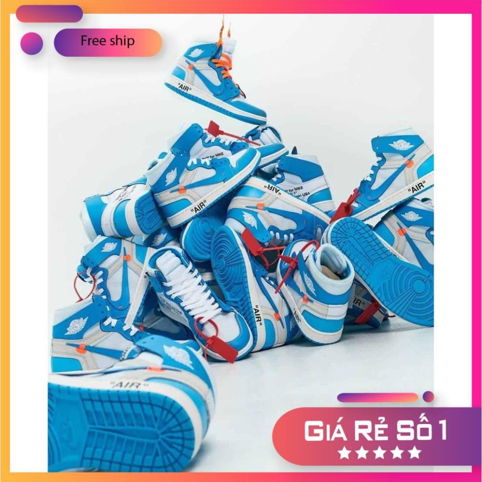 Giày Sneaker Nike Air Jordan 1 UNC OW Blue hàng siêu cấp