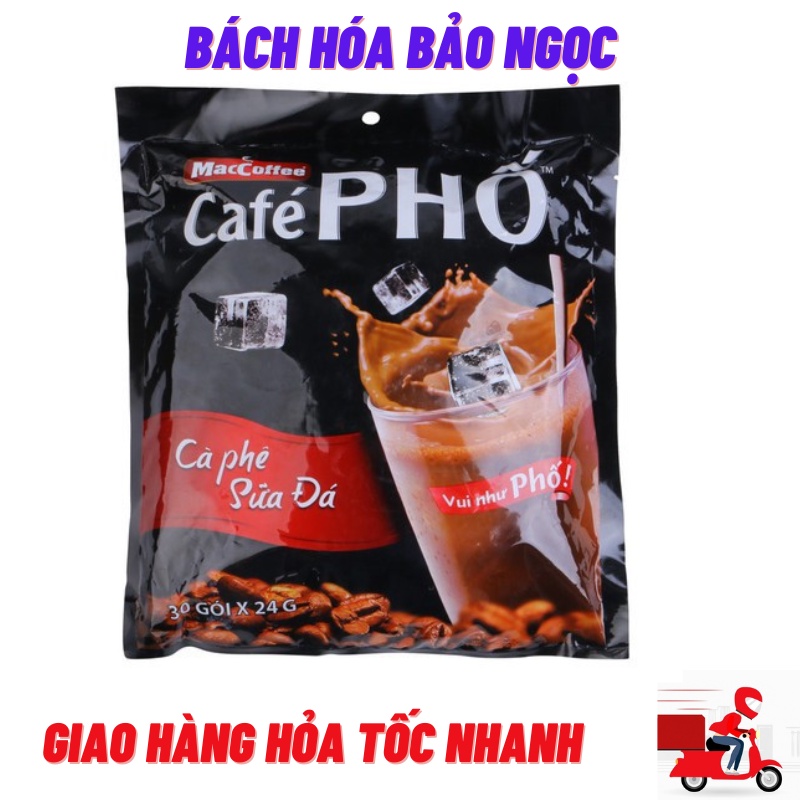 Cafe Sữa Cafe PHỐ Bịch 30 Gói