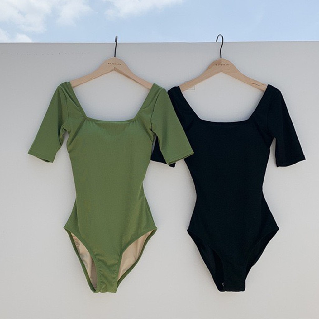 Bikini Đồ Bơi Hàn Quốc Cao Cấp Một Mảnh Chất Thun Lạnh Dày Dặn Co Giãn 4 Chiều Che Khuyết Điểm Tôn Dáng | BigBuy360 - bigbuy360.vn