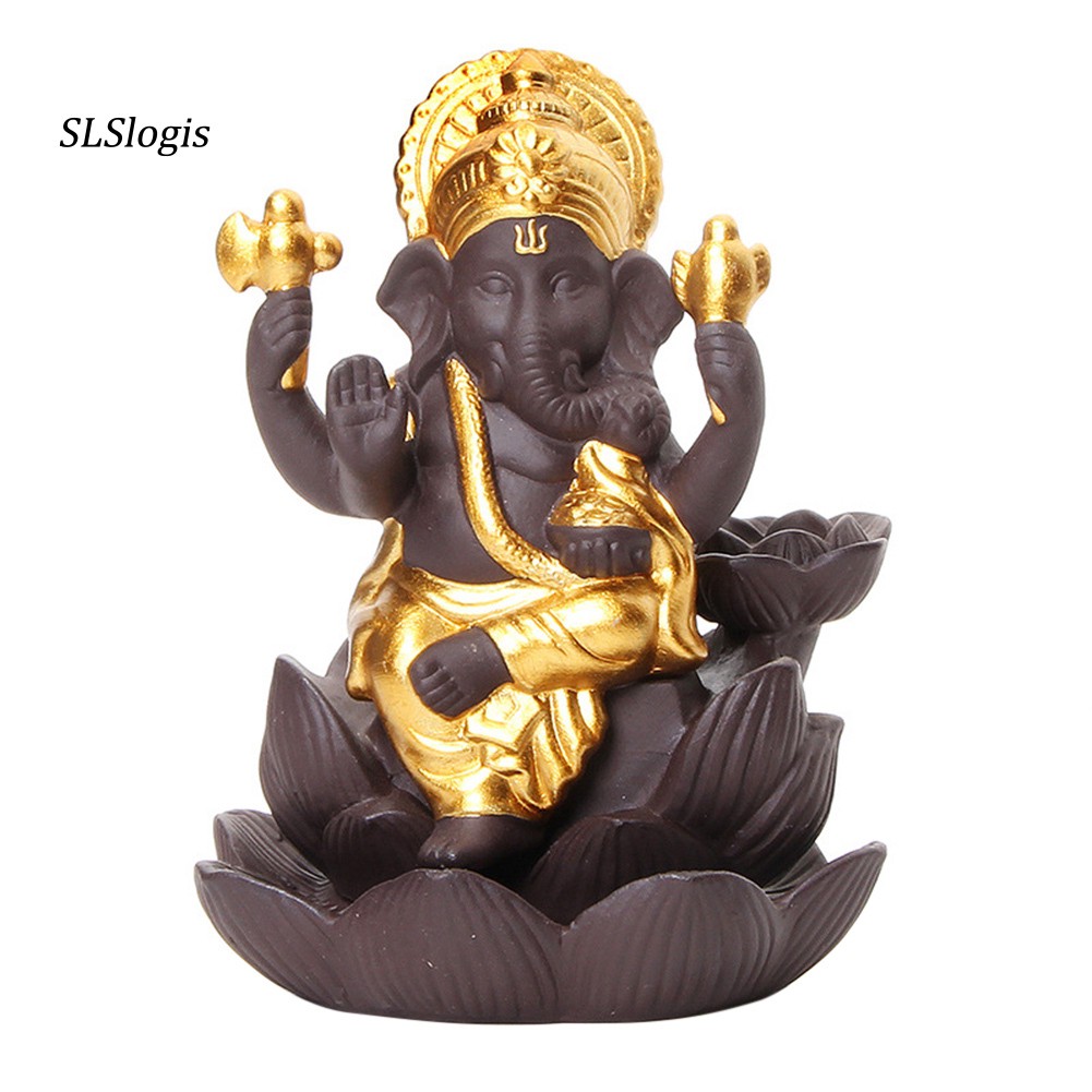 Giá Đỡ Trầm Hương Thiết Kế Hình Chú Voi Thần Thoại Ganesha Ấn Độ Độc Đáo