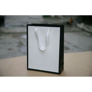 Jg giá sỉ_ combo 10 túi giấy quà tặng trắng đựng quà đựng quần áo các loại size 30cm x 23cm x 8,5cm