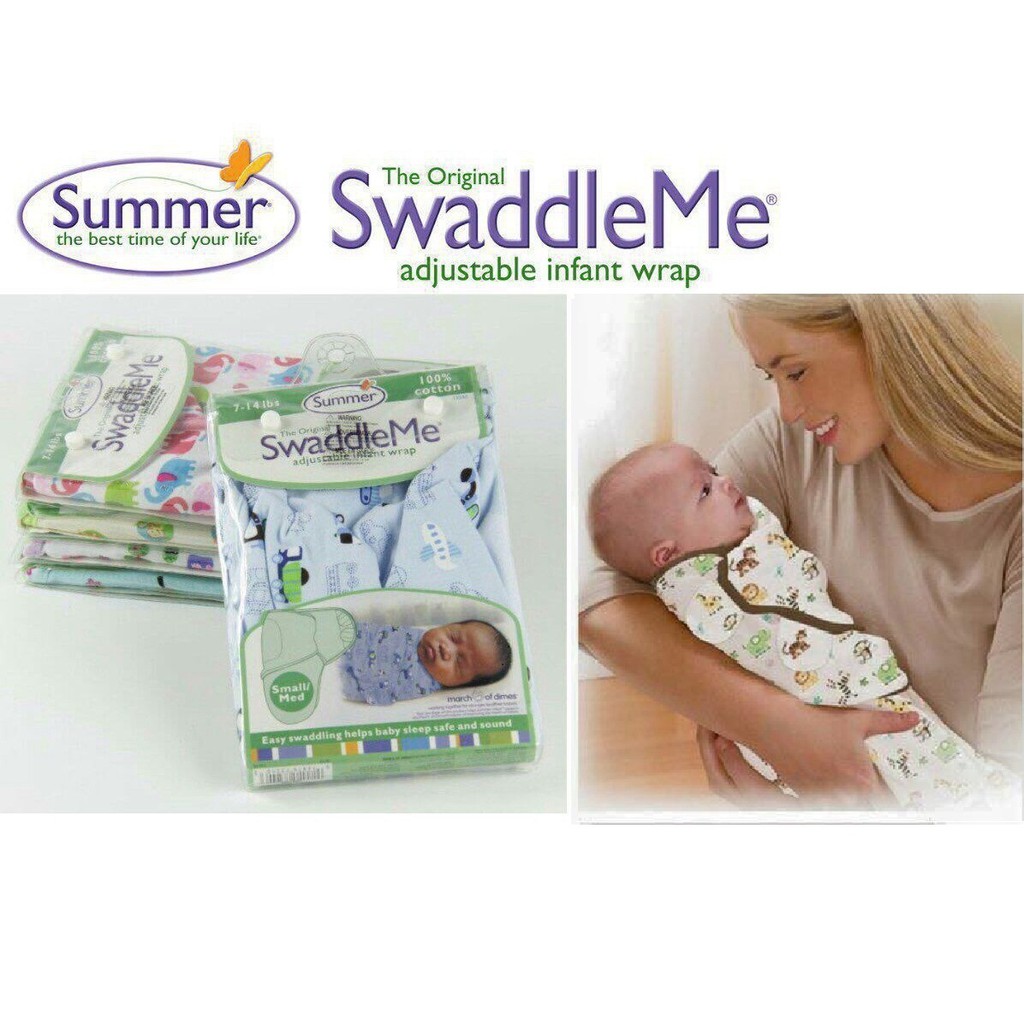 Túi Ngủ Cho Bé Sơ Sinh Mùa Hè Summer Swaddleme