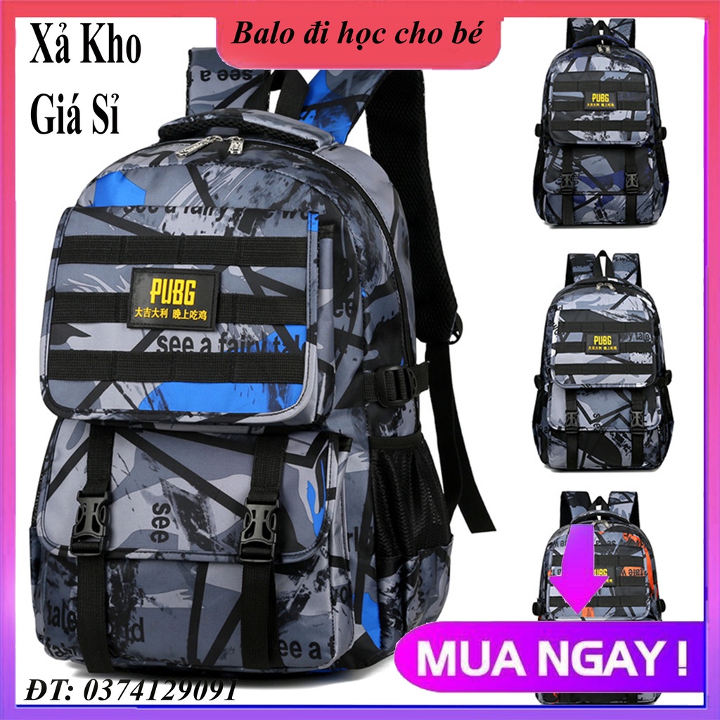 [Size47 pugh] Balo nam nữ thời trang đi học giá rẻ học sinh nhiều ngăn tiện lợi với ngăn đựng laptop phong cách hàn quốc