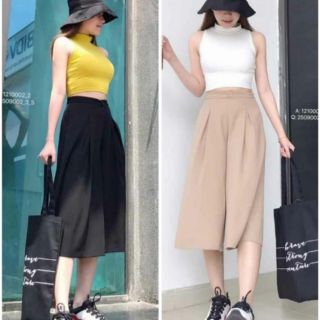 Quần đũi ống suông rộng xếp Li kiểu mới