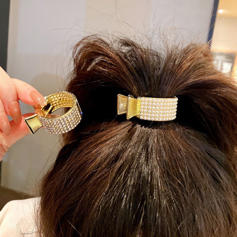 Kẹp Tóc Tạo Kiểu Đuôi Ngựa Phong Cách Hàn Quốc Thời Trang ( Dạng Tròn )