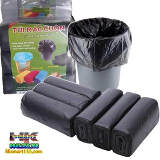 Sét 3 túi đựng rác đen kt 45*56cm. sét 3 túi đựng rác đen tự phân hủy, sét 3 túi đựng rác nặng 1kg