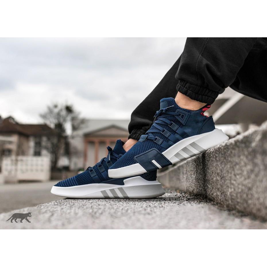 Giày EQT BASK ADV 2018 (Xanh than đế trắng)