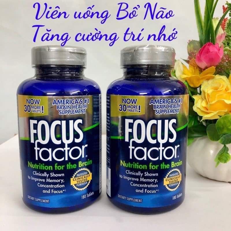Viên Uống Tăng Cường Trí Nhớ Focus Factor 180 Viên Của Mỹ