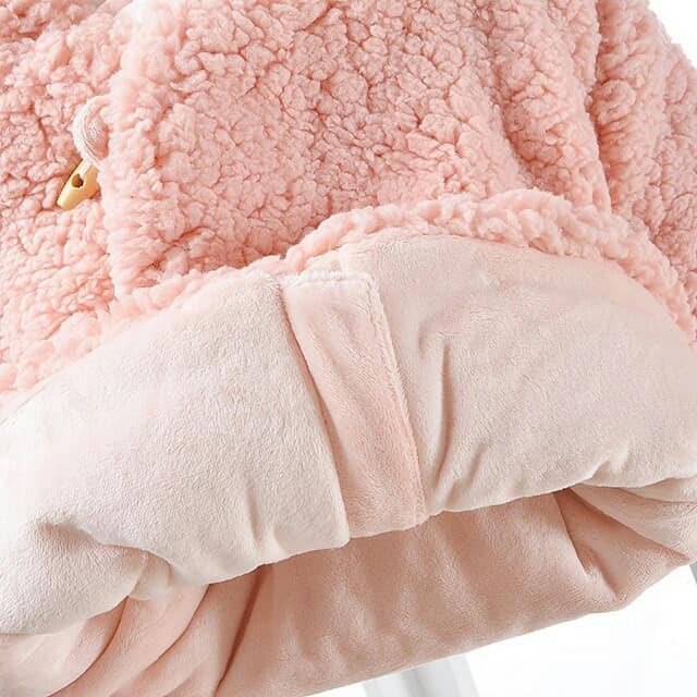 ÁO KHOÁT GẤU LÔNG CỪU CHO BÉ 6-17KG