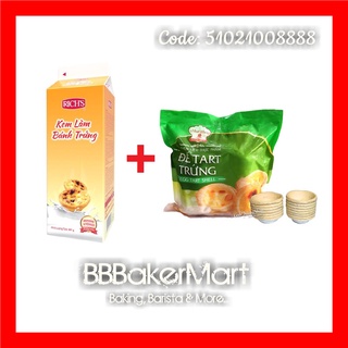 💥 hỏa tốc 💥 combo 88: đế bánh tart trứng và kem trứng rich's