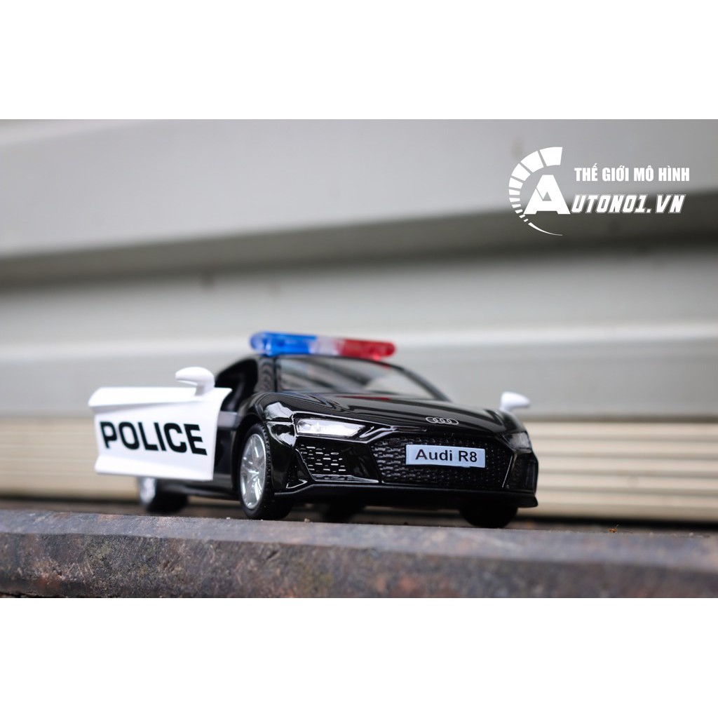 MÔ HÌNH XE AUDI R8 POLICE 1:36 SCALE MODEL 7161