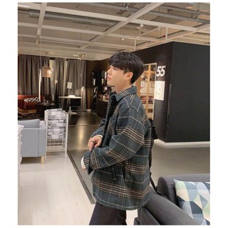 áo sơ mi kẻ caro/ sweater vải da cá