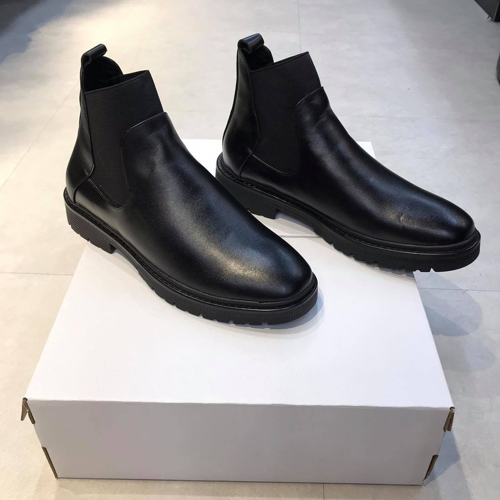 giày boot nam chelsea boots da nguyên tấm cao cấp | BigBuy360 - bigbuy360.vn