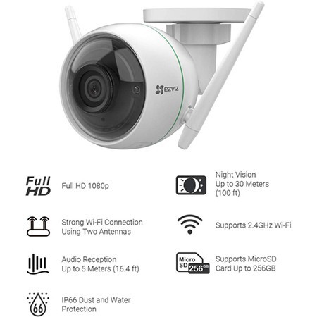 Camera không dây wifi ezviz c3w Full HD 1080P hàng chính hãng