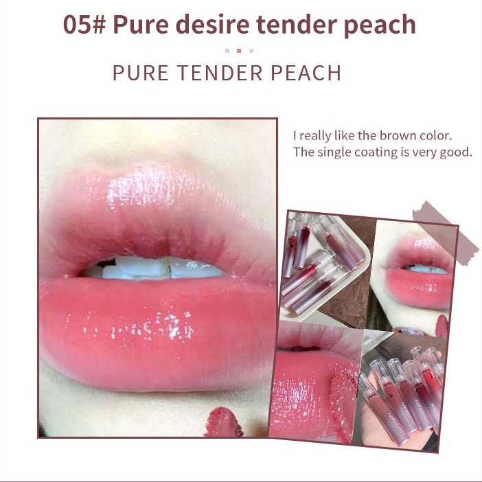 Son Môi Dạng Lỏng 8 Màu Nhung Dưỡng Ẩm Chống Thấm Nước Không Dính Ly Lâu Trôi